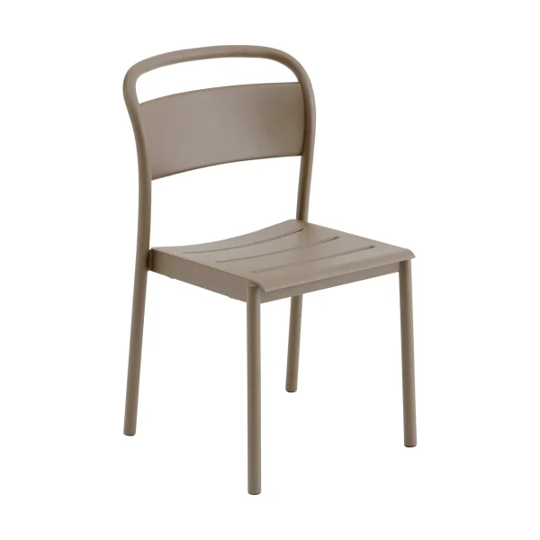 Muuto Linear steel side chair Taupe