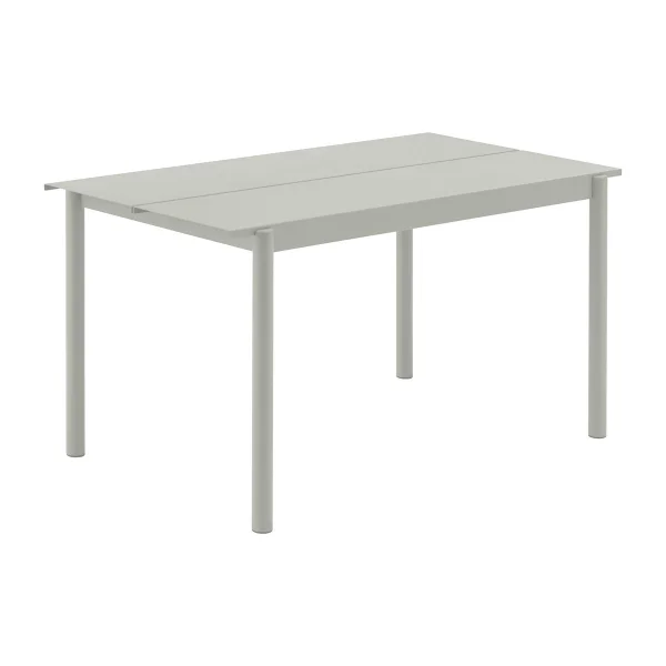 Muuto Linear steel table 140 cm Grey (RAL 7044)