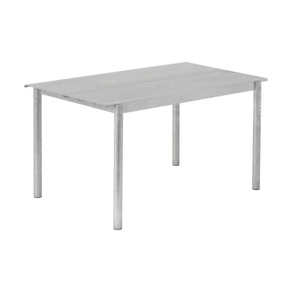 Muuto Linear steel table 140 cm Warm galvanized steel
