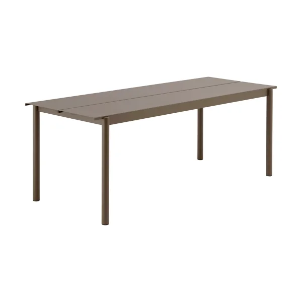 Muuto Linear steel table 75x200 cm Taupe