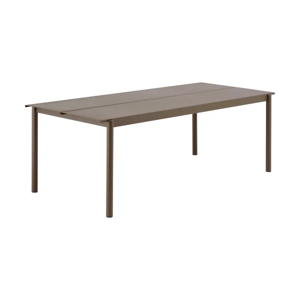 Muuto Linear Steel table Taupe, 220x90 cm