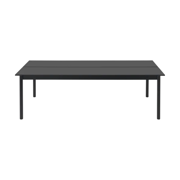 Muuto Linear System dining table 110x240 cm Black nanolaminate-black-black