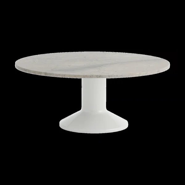 Muuto Midst coffee table Grey marble-grey, Ø90 cm