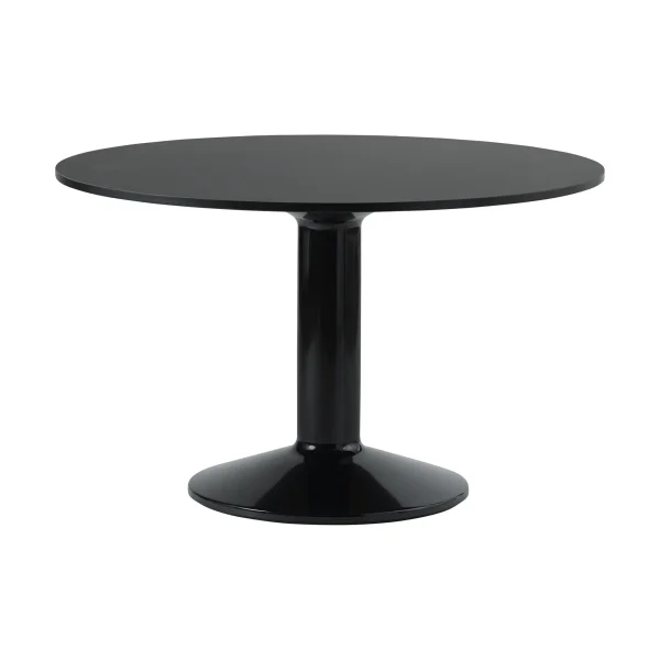Muuto Midst pedestal table Black nanolaminate-black, Ø120 cm