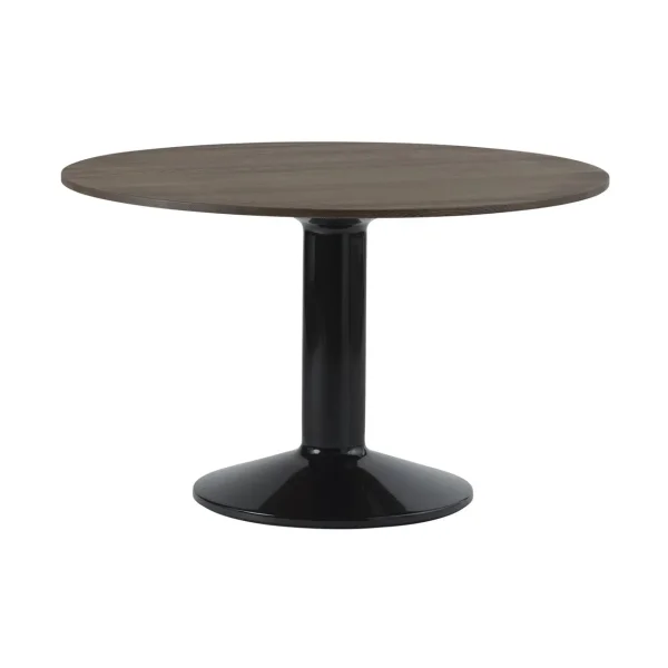Muuto Midst pedestal table Dark oiled oak-black, Ø120 cm