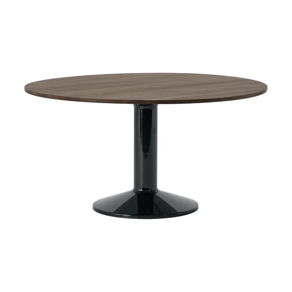 Muuto Midst pedestal table Dark oiled oak-black, Ø140 cm