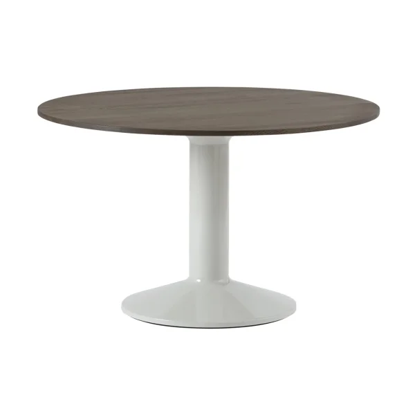 Muuto Midst pedestal table Dark oiled oak-grey, Ø120 cm