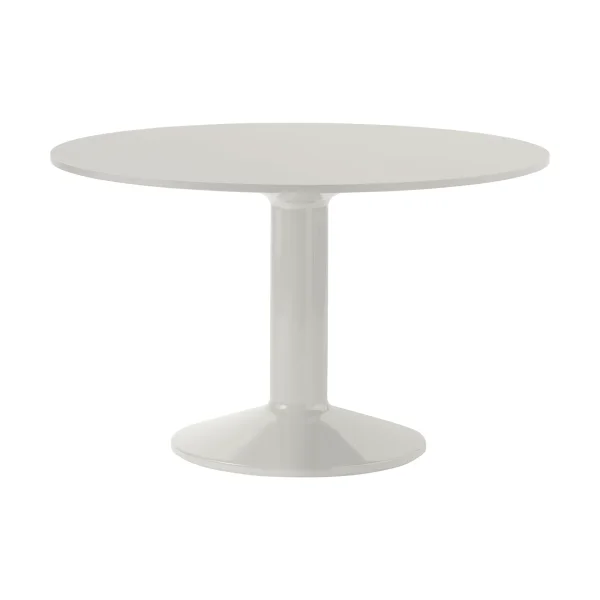 Muuto Midst pedestal table Grey linoleum-grey, Ø120 cm