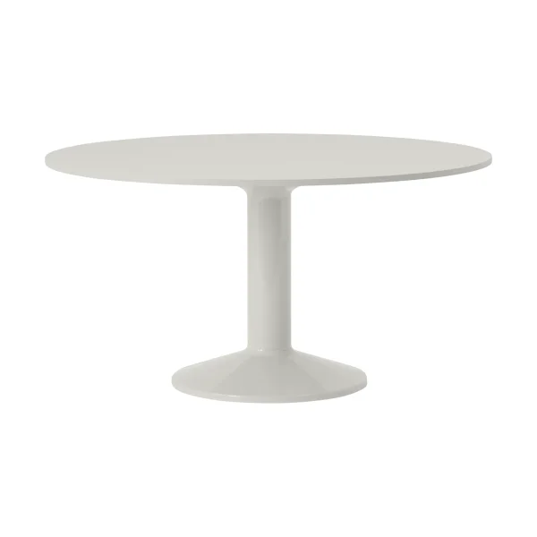 Muuto Midst pedestal table Grey linoleum-grey, Ø140 cm