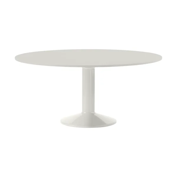Muuto Midst pedestal table Grey linoleum-grey, Ø160 cm