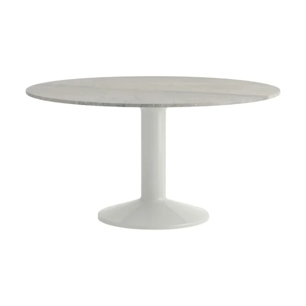Muuto Midst pedestal table Grey marble-grey, Ø140 cm