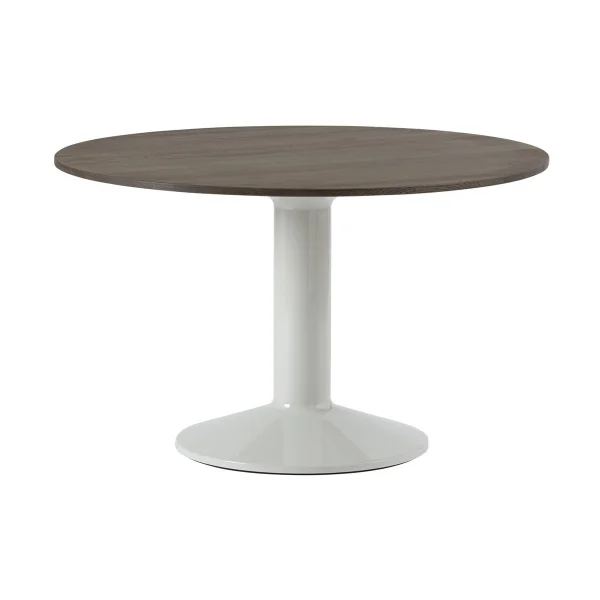 Muuto Midst pedestal table Ø120 cm Dark Oiled Oak-Grey