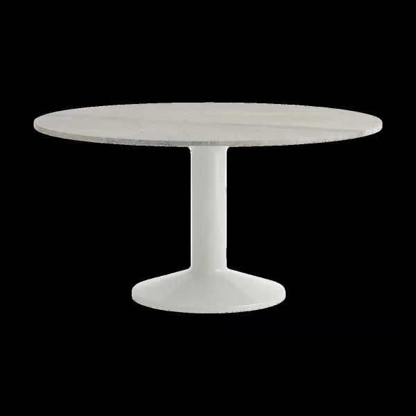 Muuto Midst pedestal table Ø140 cm Grey marble-grey