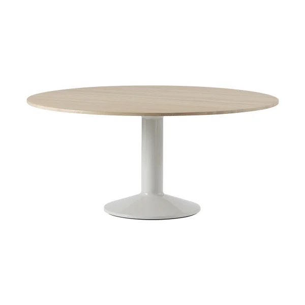 Muuto Midst pedestal table Ø160 cm Oiled Oak-Grey