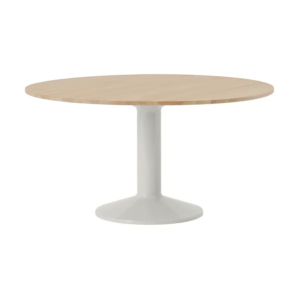 Muuto Midst pedestal table Oiled oak-grey, Ø140 cm
