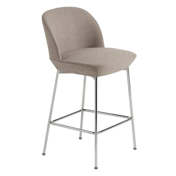 Muuto Oslo Counter chair chromed legs Ocean 32