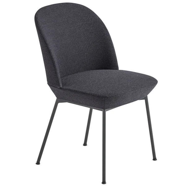 Muuto Oslo dining chair black legs Ocean 601-Black