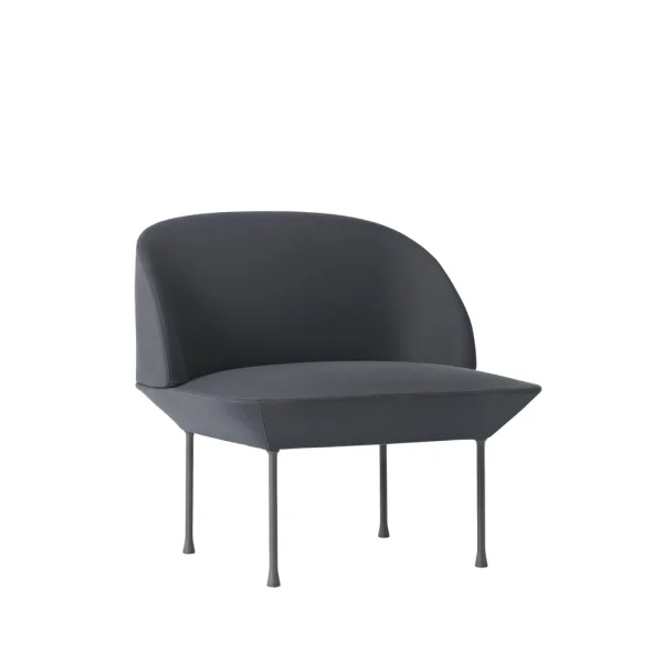 Muuto Oslo sofa 1-seat Steelcut 180-Dark Grey