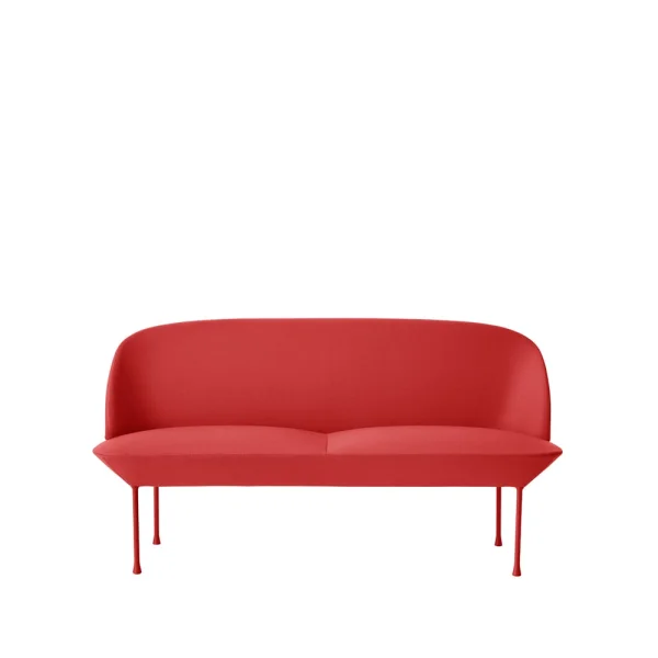 Muuto Oslo sofa 2-seat Steelcut 660-Dark red