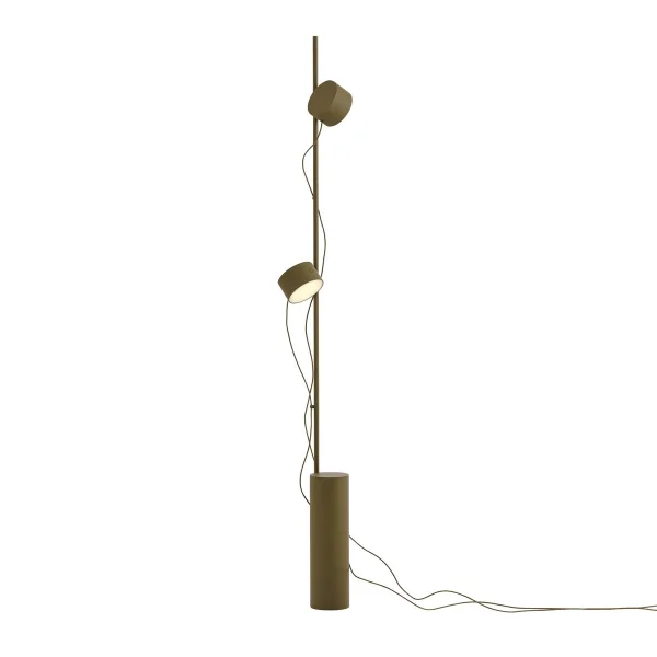 Muuto Post floor lamp Brown-green