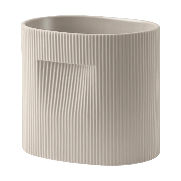 Muuto Ridge flower pot 24 cm Beige