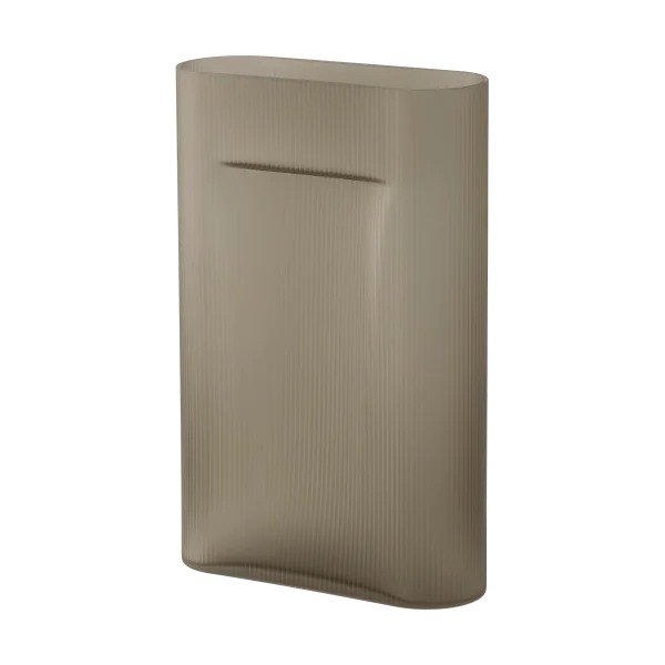 Muuto Ridge vase frosted glass 48,5 cm Taupe