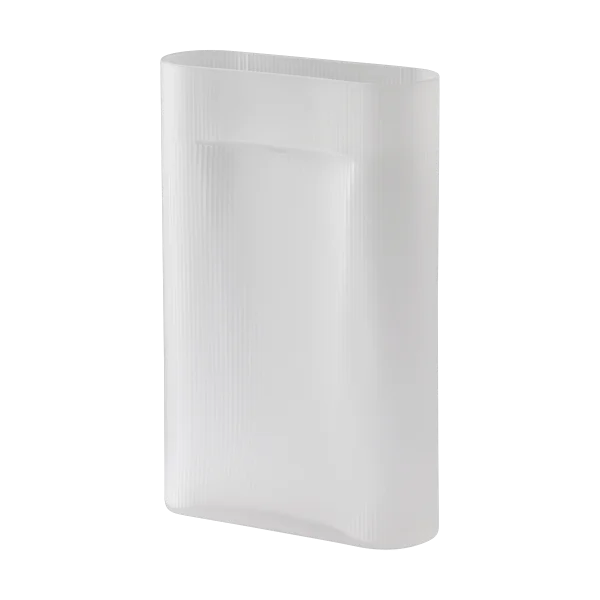 Muuto Ridge vase frosted glass 48,5 cm White
