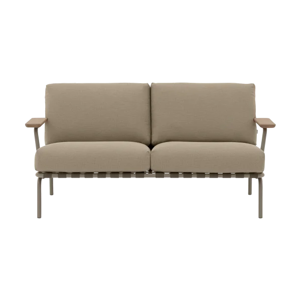 Muuto Settle 2-seater sofa Ribbed Weave 5 Taupe