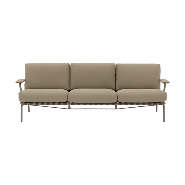 Muuto Settle 3-seater sofa Ribbed Weave 5 Taupe