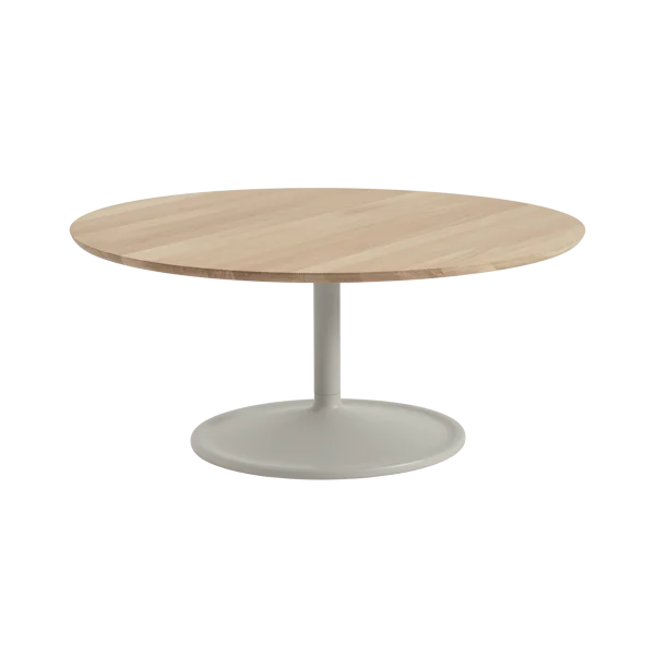 Muuto Soft coffee table Ø95 cm Solid oak-grey