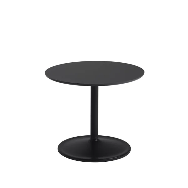 Muuto Soft side table Ø48cm Black nanolaminate H: 40 cm