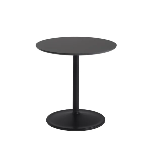 Muuto Soft side table Ø48cm Black nanolaminate H: 48 cm