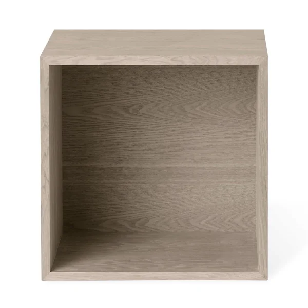 Muuto Stacked 2.0 shelving with back plate, medium oak