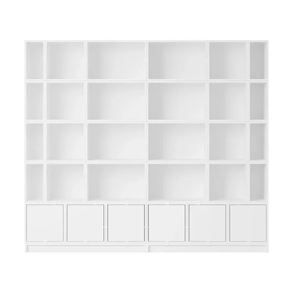 Muuto Stacked storage system Bookcase Configuration 1 White
