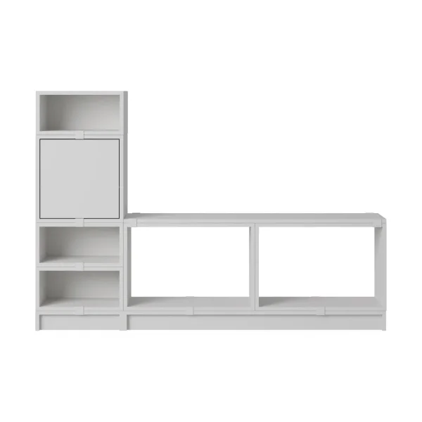 Muuto Stacked storage system hallway configuration 1 Grey