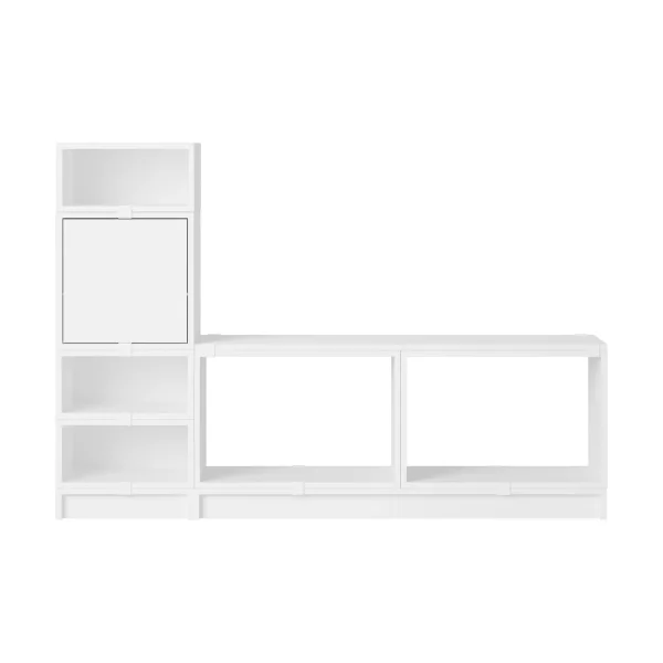 Muuto Stacked storage system hallway configuration 1 White