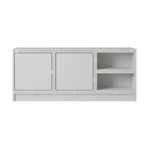 Muuto Stacked storage system hallway configuration 2 Grey