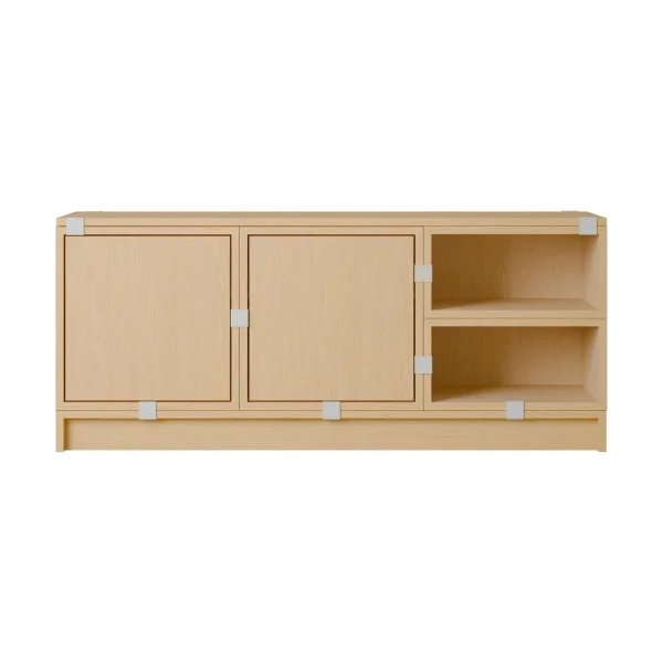 Muuto Stacked storage system hallway configuration 2 Oak