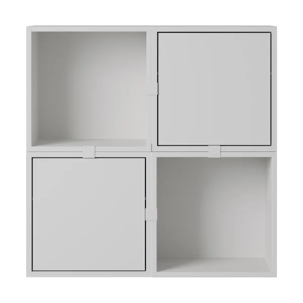 Muuto Stacked storage system hallway configuration 4 Grey