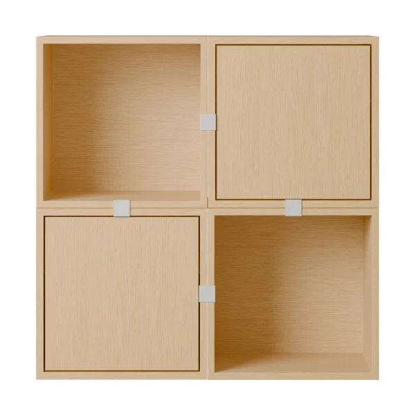 Muuto Stacked storage system hallway configuration 4 Oak