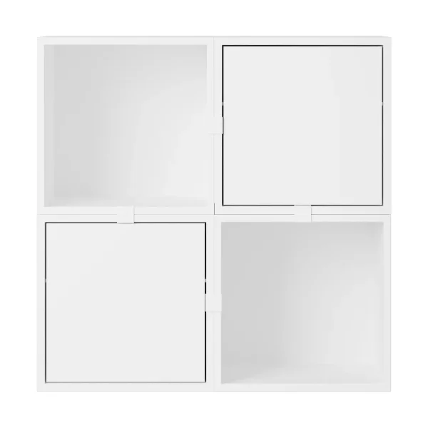 Muuto Stacked storage system hallway configuration 4 White