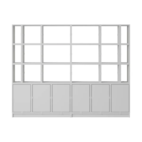 Muuto Stacked storage system office configuration 2 Grey