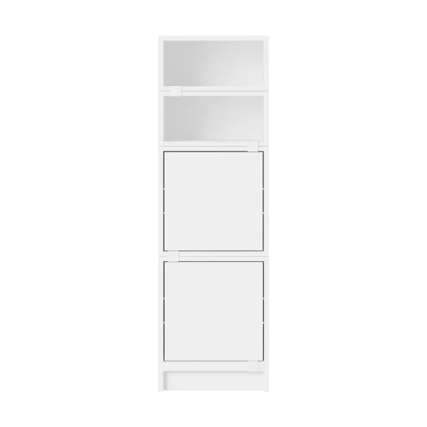 Muuto Stacked storage system office configuration 4 White