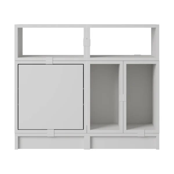 Muuto Stacked storage system office configuration 5 Grey