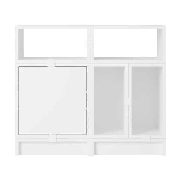 Muuto Stacked storage system office configuration 5 White