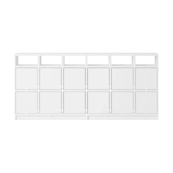 Muuto Stacked storage system sideboard configuration 1 White