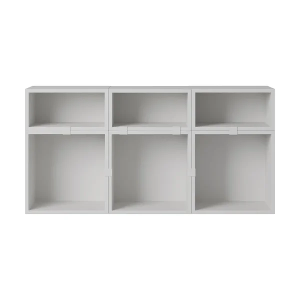 Muuto Stacked storage system sideboard configuration 5 Grey