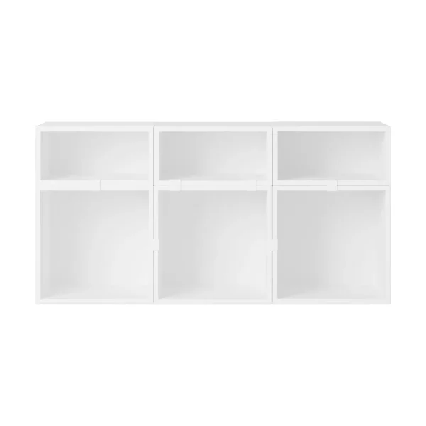 Muuto Stacked storage system sideboard configuration 5 White