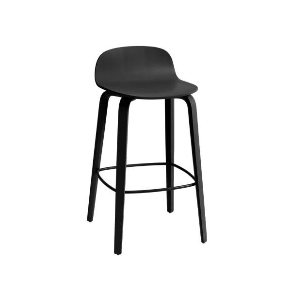 Muuto Visu barstool 65 cm Black-black