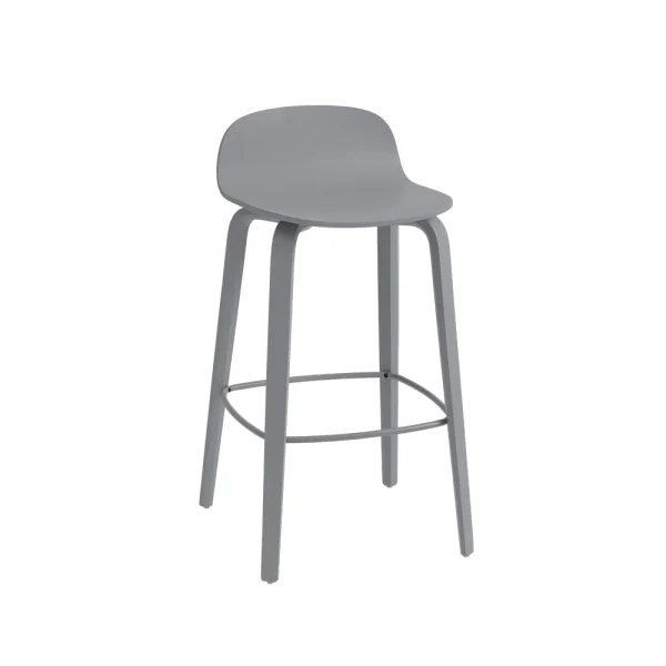 Muuto Visu barstool 65 cm Grey-grey